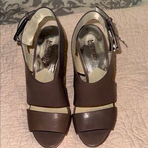 Michael Kors Dark Brown Wedges
